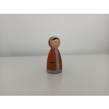 Gepettonine Ahşap Oyuncak Peg Bebek Eskimo Pegdoll