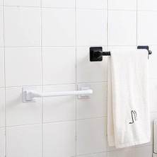 Xingfeng2 Beyaz L 1 Adet Kendinden Yapışkanlı Havlu Çubuğu Duvara Monte Banyo Havlusu Tutucu Raylı Raf Tek Çubuk Depolama Abs + Pp Banyo Aksesuarları (Yurt Dışından)