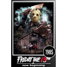 Jeronkarji Friday The 13TH: A New Beginning (1985) Film Posterinin 500 Parça Puzzle Yapbozu O23