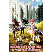 Puella Magi Madoka Magica The Movie Part I: Beginnings Film Posterinin 500 Parça Puzzle Yapbozu