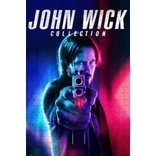 John Wick Collection Film Posterinin 500 Parça Puzzle Yapbozu Sürümx7