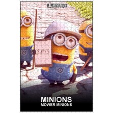Jeronkarji Mower Minions (2016) Film Posterinin 500 Parça Puzzle Yapbozu