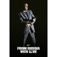 Jeronkarji From Russia With Love (1963) Film Posterinin 500 Parça Puzzle Yapbozu Sürüm3