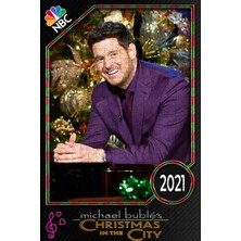 Jeronkarji Michael Bublé's Christmas In The City (2022) Film Posterinin 500 Parça Puzzle Yapbozu