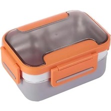 Okfis Vagonlife Bento 1200 ml Lunchbox 2 Katlı Yeni Nesil Sefer Tası Turuncu