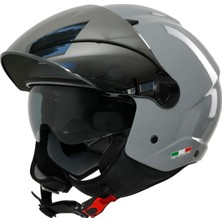 Sway Kask Sway Sw 765 Gloss Nardo Grey Çenesiz