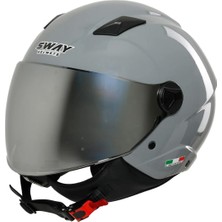 Sway Kask Sway Sw 765 Gloss Nardo Grey Çenesiz