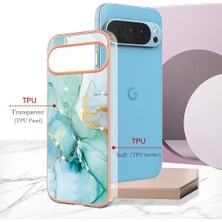 Mays Home1 Google Piksel 9 Pro 5g Mermer Desen Ince Tpu Yumuşak Tampon Için Kılıf (Yurt Dışından)