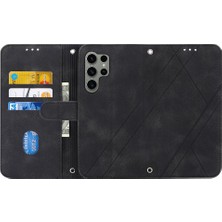 Mays Home1 Samsung Galaxy S23 Ultra Kredi Kartı Tutucu Kickstand Bilek Için Filp Durumda (Yurt Dışından)