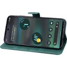 Mays Home1 Kart ile Google Piksel 8 Pro Deri Cüzdan Kickstand Koruyucu Kılıf (Yurt Dışından)