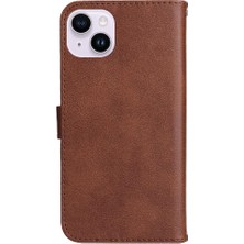 Mays Home1 Iphone 15 Için Flip Case Artı Klasik Düz Renk Iş Cüzdan Telefon (Yurt Dışından)