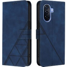 Mays Home1 Huawei Nova Y70 Artı Flip Folio Kitap Koruyucu Pu Deri Cüzdan (Yurt Dışından)