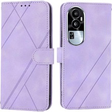 Mays Home1 Oppo RENO10 Pro Artı 5g Için Filp Durumda Kickstand Anti Scratch Tam Pu Kayış (Yurt Dışından)