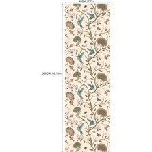 Yeşil Bitki ve Çiçek Serisi Çıkarılabilir Kendinden Yapışkanlı Duvar KAĞIDI(300CM*45CM) (Yurt Dışından)