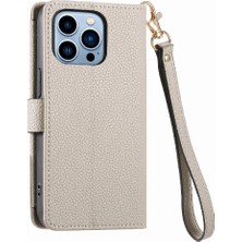 Colorful Shop Iphone 13 Için Kılıf Promax Fermuar Deri Kılıf Kordon Aşk Cüzdan (Yurt Dışından)