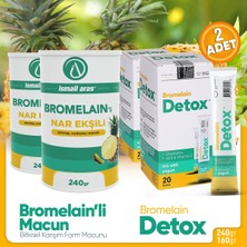 İsmail Aras Bromelain'li Nar Ekşili Form Macunu + Bromelain Detox Set 2'li
