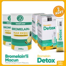 İsmail Aras Bromelain'li Nar Ekşili Form Macunu + Bromelain Detox Set 2'li