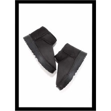 Siyah Süet  Kadın Panduf K02855110002