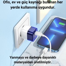 Polham Süper Hızlı 20W 1x Usb, 1x Type-C Şarj Başlığı, Yüksek Isı,akım ve Voltaj Korumalı Adaptör