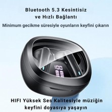 Polham BT5.3V 320MAH Şarjlı Mikrofonlu Bluetooth Kulakiçi Kulaklık, Hifi Bas Destekli, Su Geçirmez