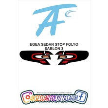 Aksesuar Folyo Tasarım Egea Sedan Stop Folyo Model 3