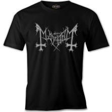 Lord T-Shirt Mayhem - Logo Gri Siyah Erkek Tshirt