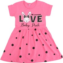 Bebelop Love Tavşan Baskılı Elbise