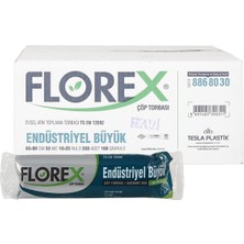 Florex 528 Endüstriyel Çöp Poşeti Büyük Boy 65 x 80 cm (1 KOLİ / 25 RULO)