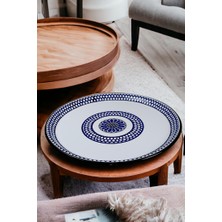 İnci Emaye 70 No Emaye Sini Sofra, Yemek Sunum Tepsi, Yer Sofrası Çinko ~70 cm