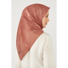 Levidor Kiremit Renk Geçişli Kehribar Eşarp