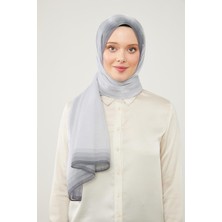 Lêvi D'or Açık Gümüş Renk Geçişli Kehribar Şal