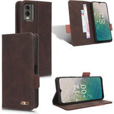 Mays Shop Nokia C32 Deri Folio Flip Case Için Kılıf Tam Koruma Koruyucu (Yurt Dışından)