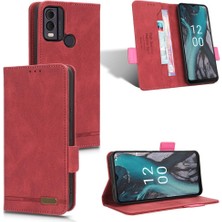 Mays Shop Nokia C22 Deri Folio Flip Case Kart Ekleme Tam Kapak Için Kılıf (Yurt Dışından)