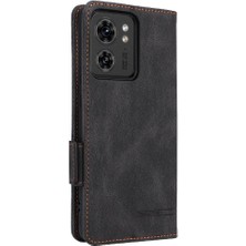 Mays Shop Motorola Moto EDGE40 Koruyucu Kapak Deri Folio Flip Case Için Kılıf (Yurt Dışından)