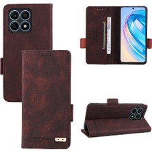 Mays Shop Kart Tutucu Kickstand ile Onur X8A Deri Folio Flip Case Için Kılıf (Yurt Dışından)