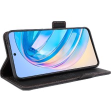 Mays Shop Kart Tutucu Kickstand ile Onur X8A Deri Folio Flip Case Için Kılıf (Yurt Dışından)