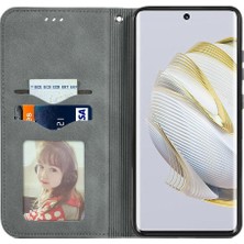 Mays Shop Huawei Nova 10 Fermuar Cüzdan Kılıf Kordon Basit (Yurt Dışından)