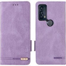 Mays Shop Tcl 20B Tam Koruma Koruyucu Kapak Deri Için Kılıf Folio Flip Case (Yurt Dışından)