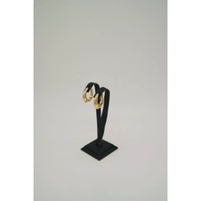 Atagül Collection Atagülcollection Gold Renk Halka Çelik Küpe