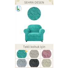 Uy Style Tekstil Jakarli Tek Kişilik Koltuk Örtüsü ,berjer Kılıfı Sahra Desen