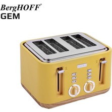 Berghoff Gem Natural Sarı Dört Dilim Ekmek Kızartma Makinesi & Su Isıtıcı Kettle