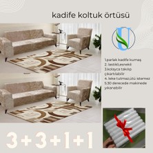 Uy Style Tekstil Kadife Koltuk, Kanepe, Çekyat Örtüsü , Koltuk Kılıfı 3+3+1+1 Takım