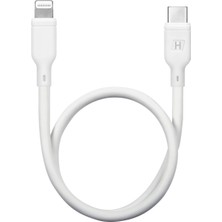 Hobimtek Type-C Ios Pd Kablo 30 cm Şarj ve Data Kablosu 20W 3.1 Amper Hızlı Şarj Kablosu USB C Lightning Iphone