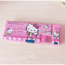 Syn İletişim Sanrio Hello Kitty Y2K Çok Bölmeli Çarpım Tablolu Kalemtraşlı 23 cm Kalemlik Kalem Kutusu Hediye Hello Kitty Pompompurin Pochacco Kuromi Cinnamoroll My Melodi My Melody