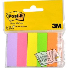 Post-It 670-5 Not Sayfa Işareti 5 Renk