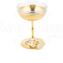 Saray Ottoman Lotus Çiçek Dondurma Cup Altın