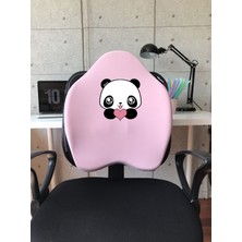 Officekup X-Large Visco Bel Destek Gamer Oyuncu Koltuk Yastığı- Pembe Panda