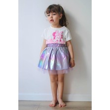 Şubu Tasarım Baskılı Ikili Takım Lila MDVK102