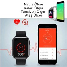 Tekiz Teknoloji Watch 9 Serisi Uyumlu Sesli Arama Bildirim Sesli Asistan 45MM Akıllı Kadın Saati Ios/android Uyumlu