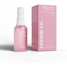 Cream Co. Nemlendirici Canlandırıcı Aydınlatıcı Dolgunlaştırıcı Hyaluronik Asit Peptit Serum Tüm Cilt Tipleri